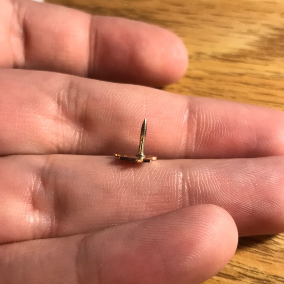 Vintage 14k gold Masonic tie pin and collar pin - Picture 6 of 8